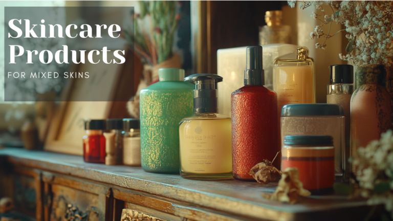 an assortment of skincare products vintage look, colorful 4k, 8k