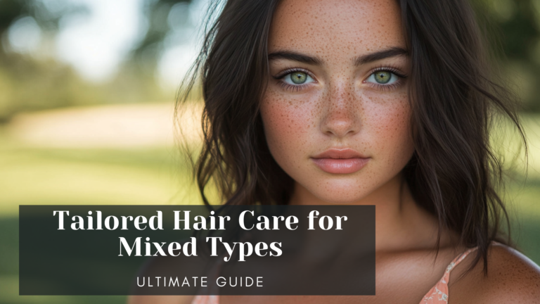 Mixed Hair Type model with green/grey eyes and tanned skin at the country club wearing a full length summer dress.