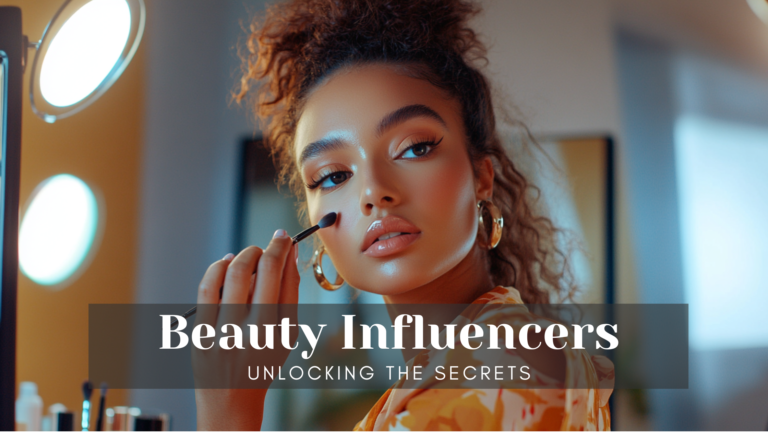 Beauty Influncer putting makeup on