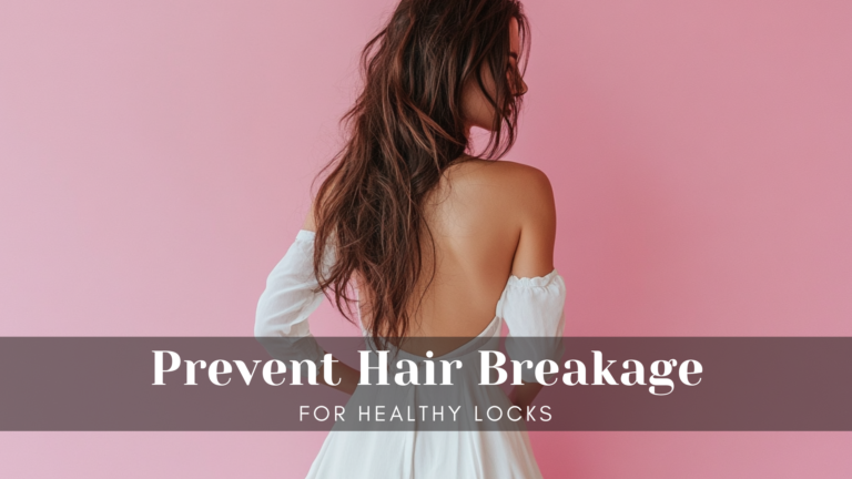 Close-up of healthy, shiny hair with no visible breakage.