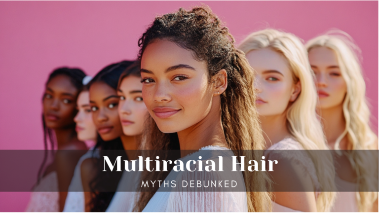 pink back ground, photo shoot of models, diverse group with various multiracial hair textures. with short white dress, full body shot, long hair with Healthy Locks, model looking back over shoulder