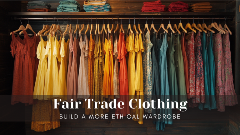 high end women's store with a lot a lot fair trade clothing mae of cotton, dresses hanging and folded