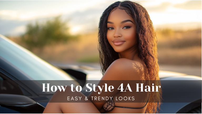 Woman with Type 4 Hair Curls