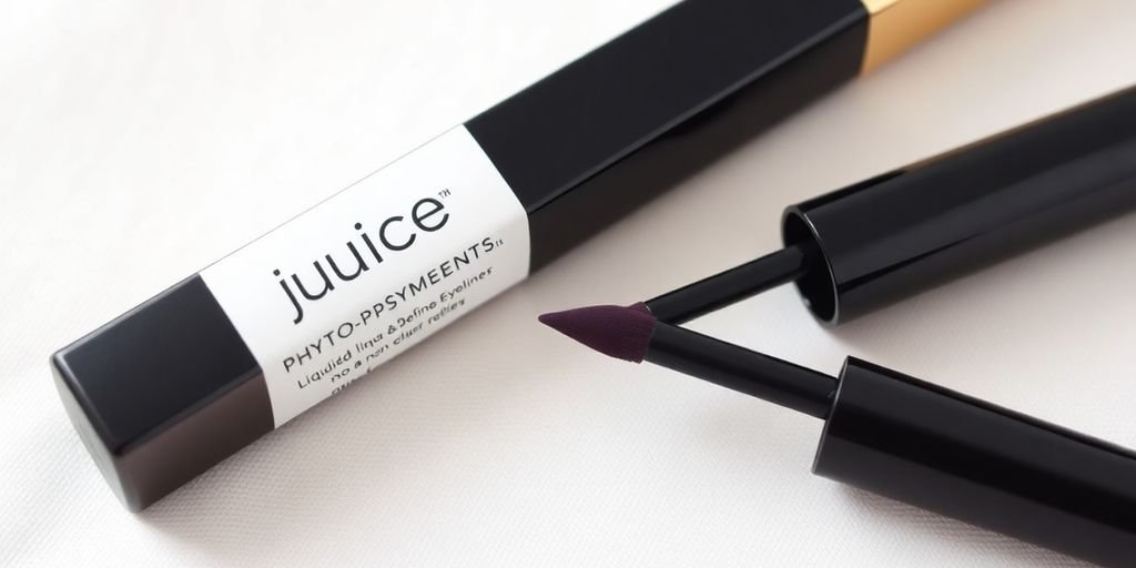 Juice Beauty Phyto-Pigments Liquid eyeliner on neutral background.
