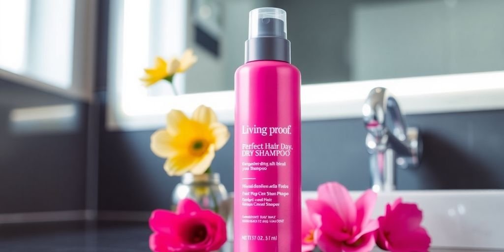 Bottle of Living Proof Perfect Hair Day Dry Shampoo.