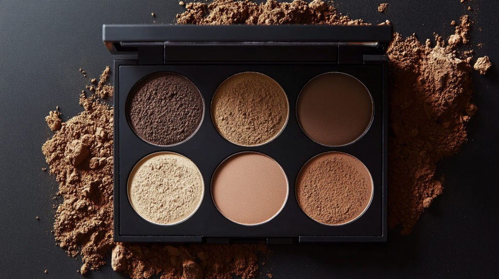 Organic contour palette with natural ingredients for a flawless finish.