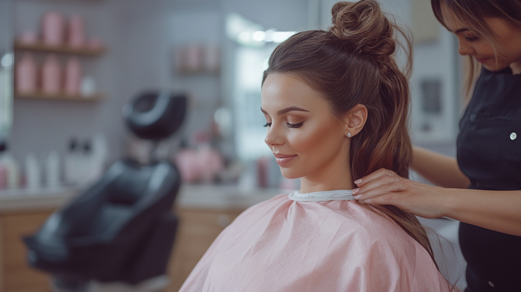 Pregnant woman with Hair Dye