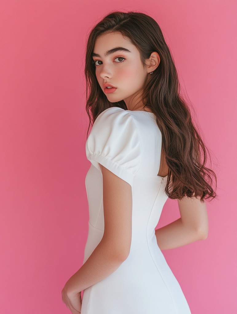 Close-up of healthy, shiny hair with no visible breakage.