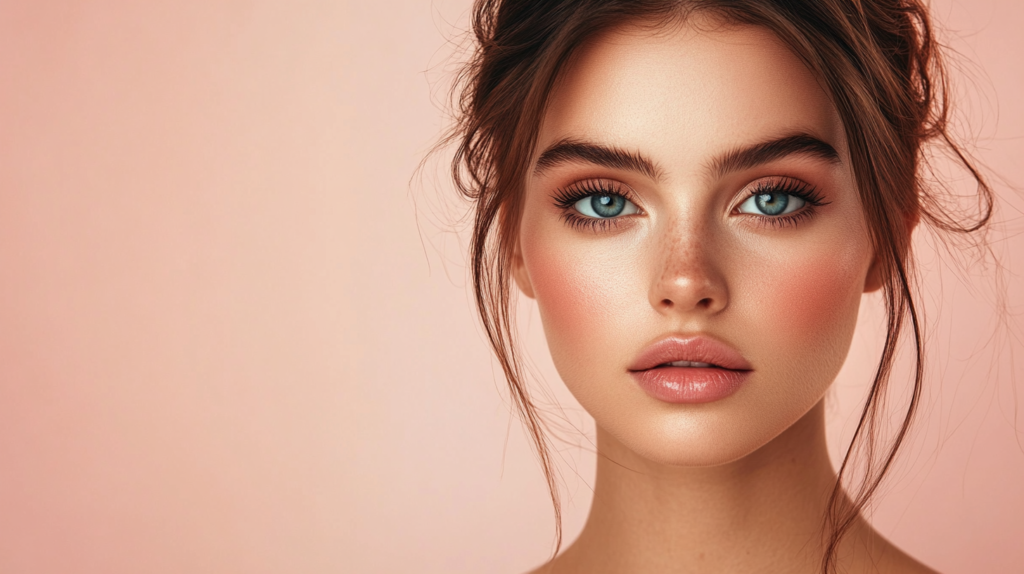 woman-wearing-organic-contour, Woman wearing Organic Contour Powder for a sculpted and natural look