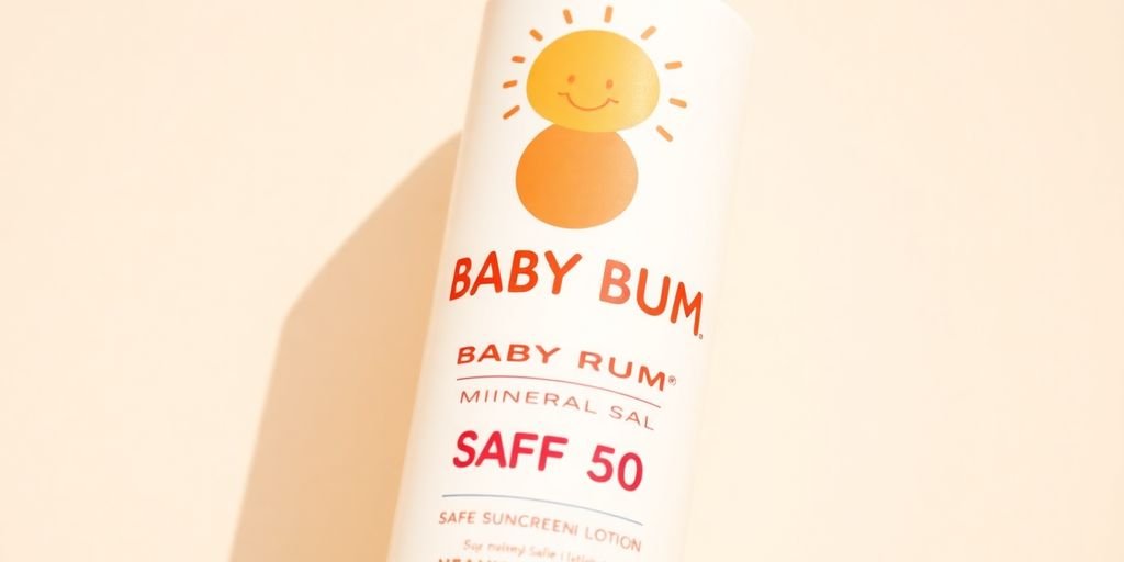 Sun Bum Baby Bum Mineral SPF 50 sunscreen lotion bottle.