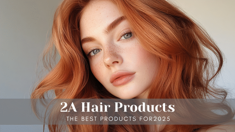 A 19 year old with long 2a wavy hair, Styled 2A hair with products.