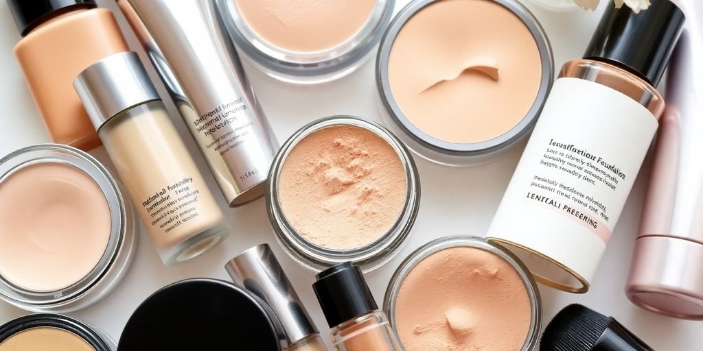 Natural makeup products for a healthy, glowing complexion.