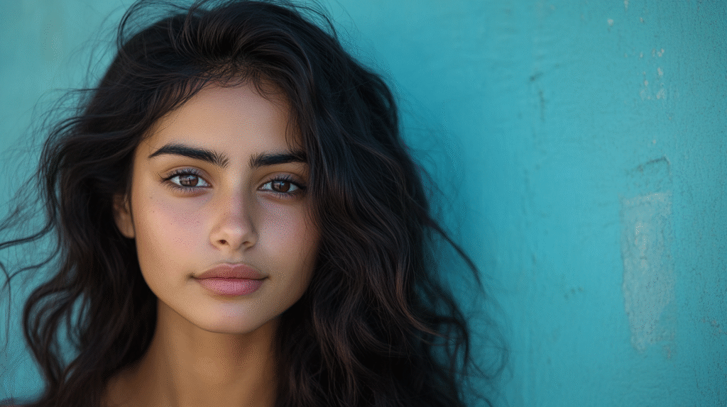 An 18 year old with long 2a wavy hair that uses the right 2A Hair Products.