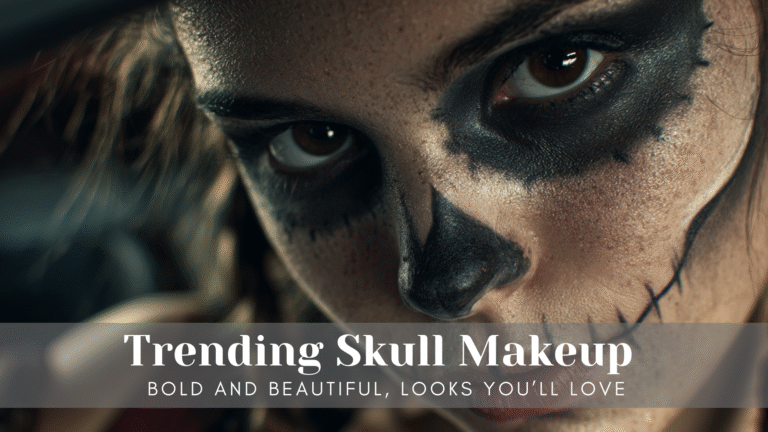 A young 19 year girl with skull makeup, great detail, magazine cover, Elle or Vogue style cover, shot with arri alexa mini lf, cinematic