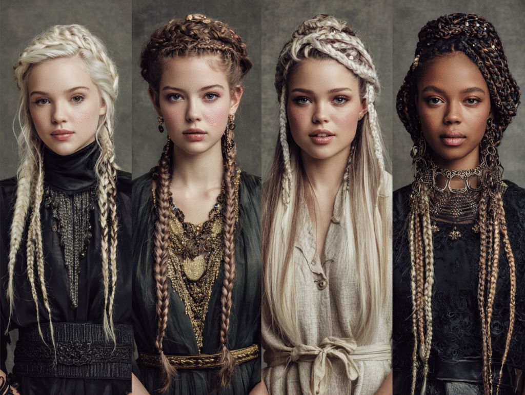 Diverse models with various braids
