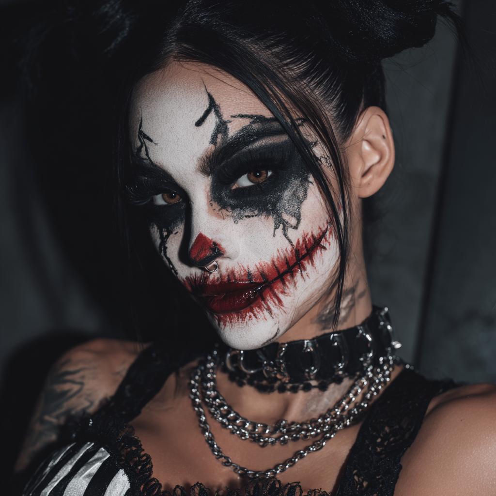 Creative Halloween makeup looks for easy application.
