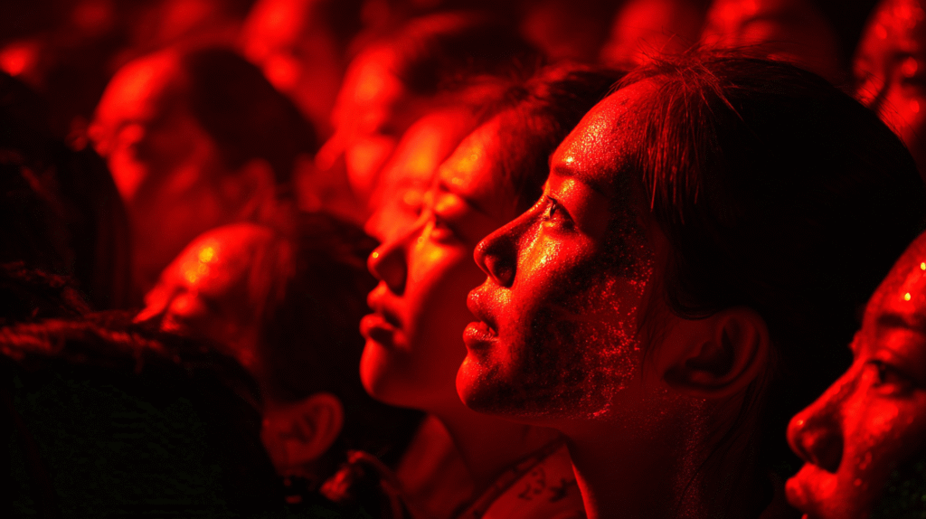 People celebrating National Day with glowing skin.