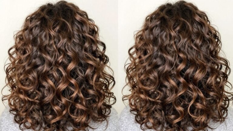 Woman with healthy, defined mixed curls