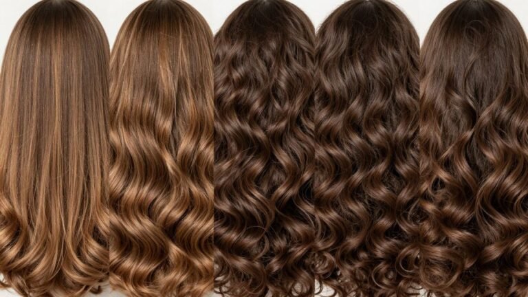 Diverse hair textures: straight, wavy, curly, and coily.