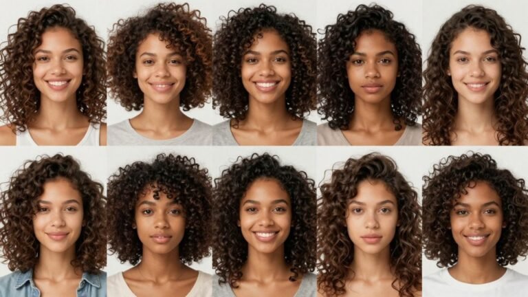 Woman with beautiful natural hair texture and style.