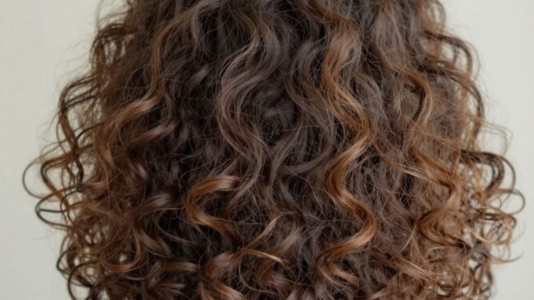 Woman with defined curly hair experiencing shrinkage