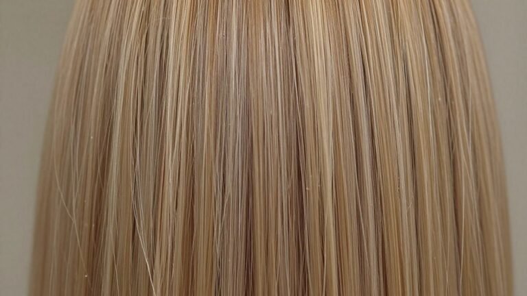 Healthy, shiny mixed hair with visible texture.